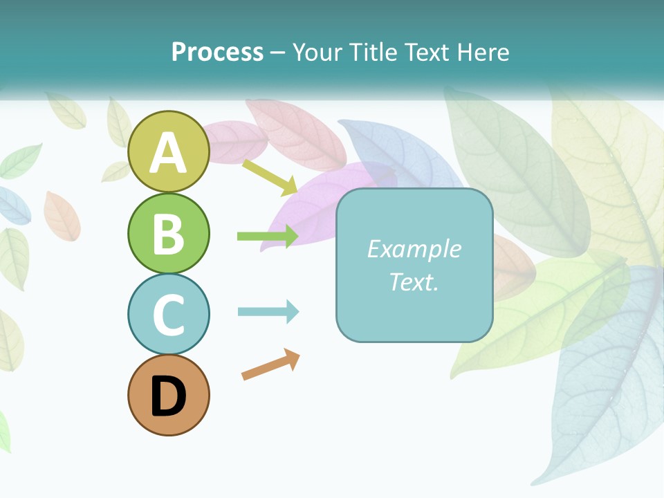 A Colorful Leaf Powerpoint Presentation PowerPoint Template