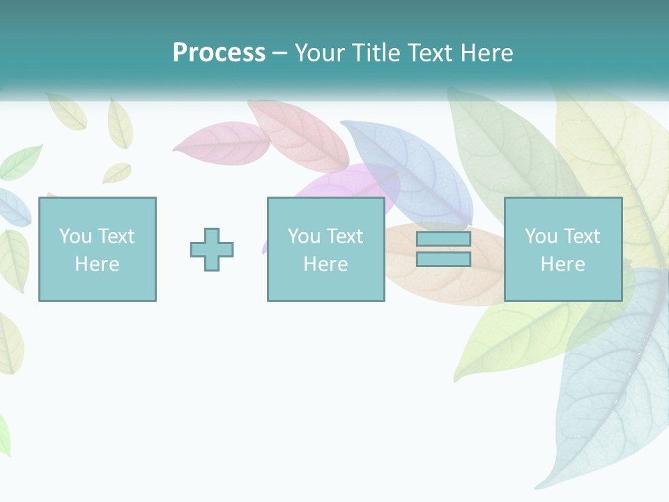 A Colorful Leaf Powerpoint Presentation PowerPoint Template
