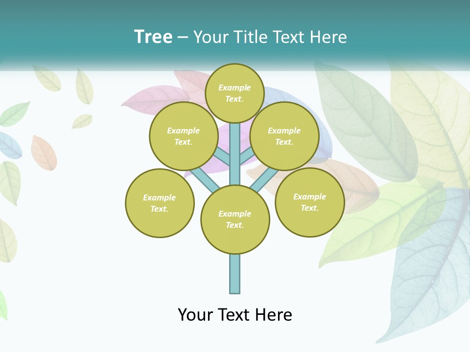 A Colorful Leaf Powerpoint Presentation PowerPoint Template