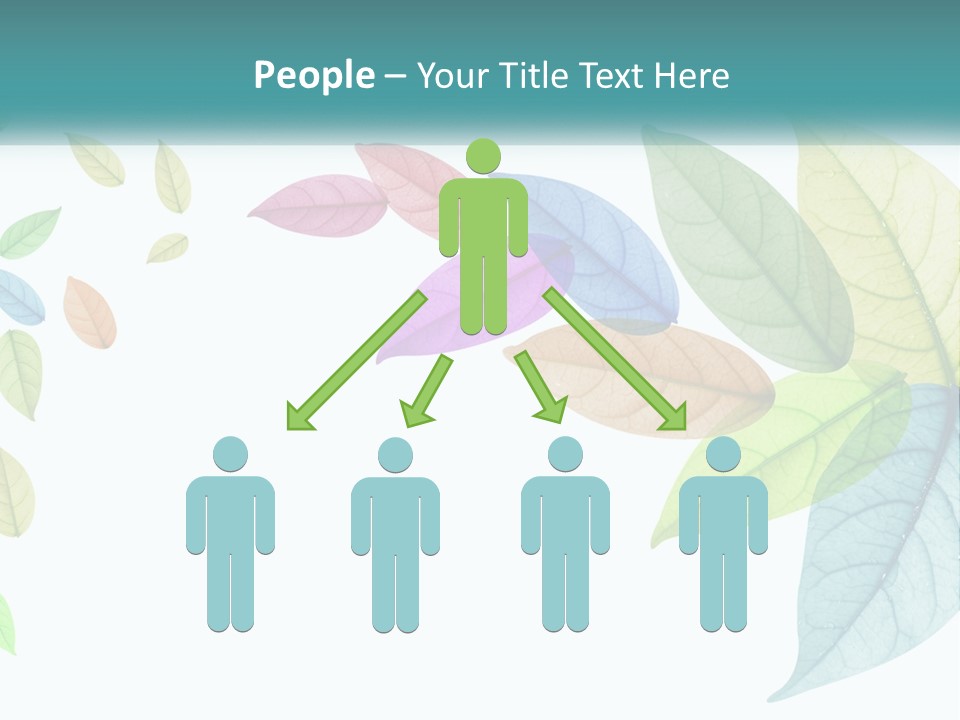 A Colorful Leaf Powerpoint Presentation PowerPoint Template