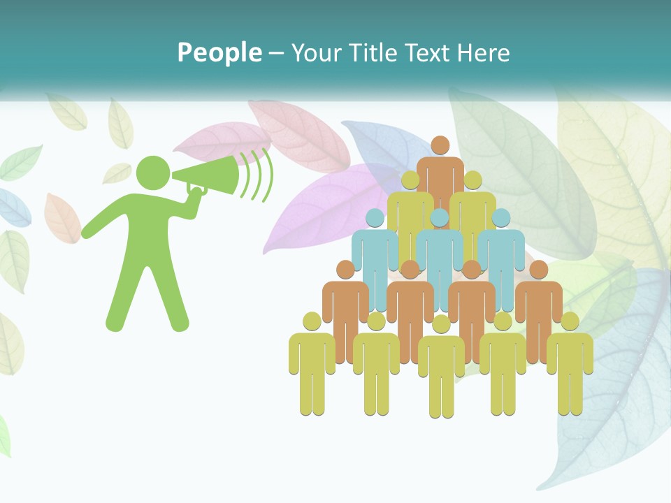 A Colorful Leaf Powerpoint Presentation PowerPoint Template
