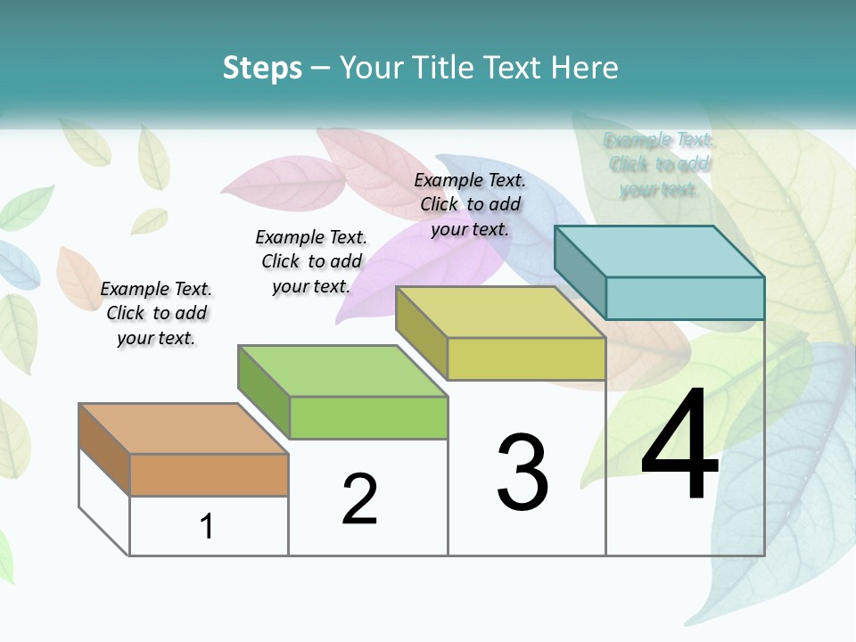A Colorful Leaf Powerpoint Presentation PowerPoint Template