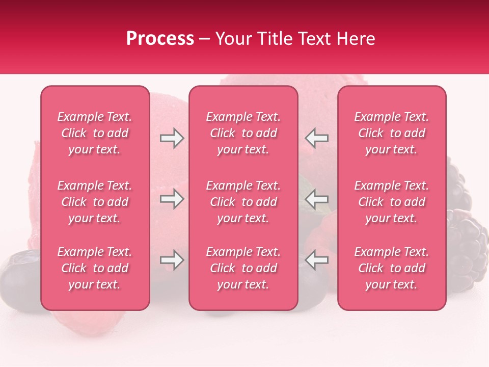 A Scoop Of Ice Cream Surrounded By Berries And Raspberries PowerPoint Template