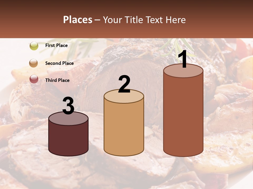 A Plate Of Roast With Potatoes And Carrots PowerPoint Template
