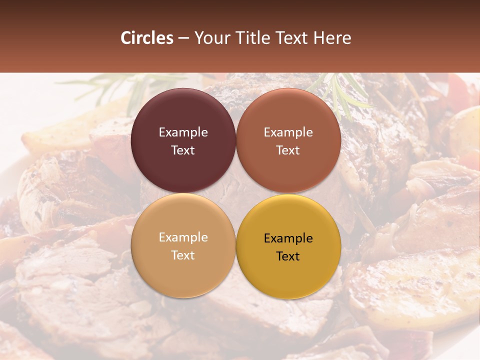 A Plate Of Roast With Potatoes And Carrots PowerPoint Template