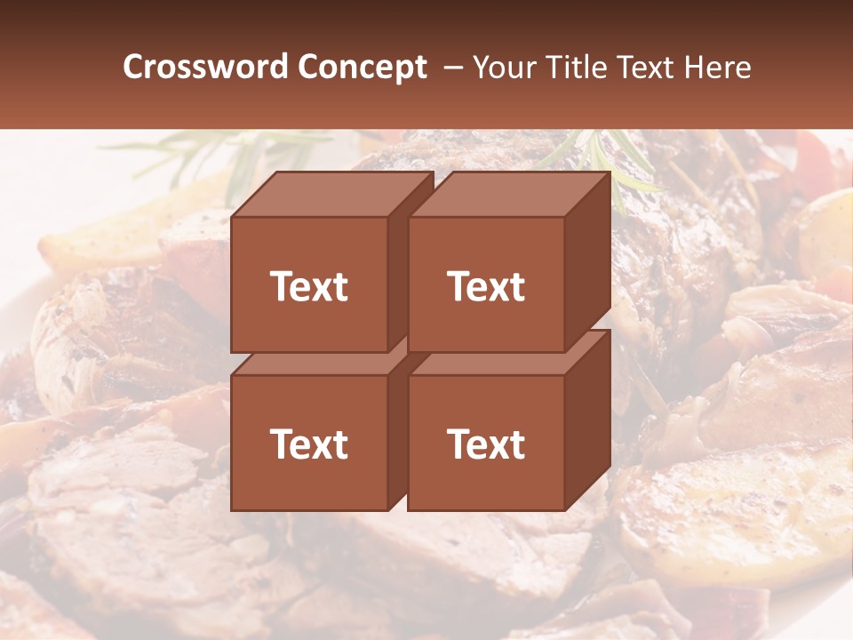 A Plate Of Roast With Potatoes And Carrots PowerPoint Template