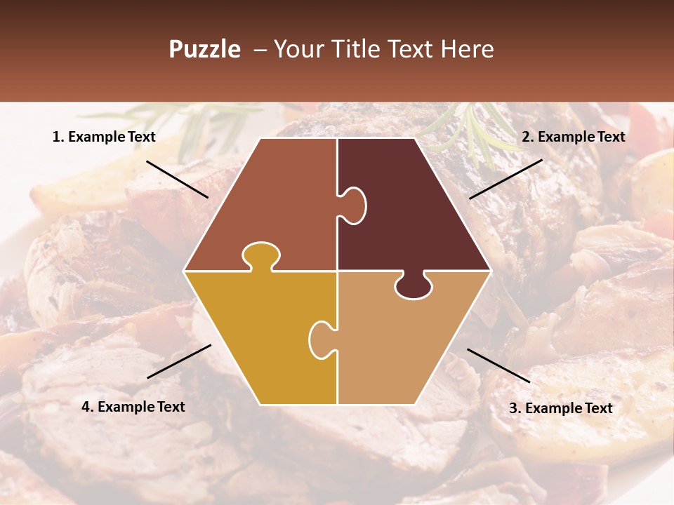 A Plate Of Roast With Potatoes And Carrots PowerPoint Template