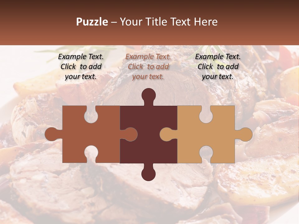 A Plate Of Roast With Potatoes And Carrots PowerPoint Template