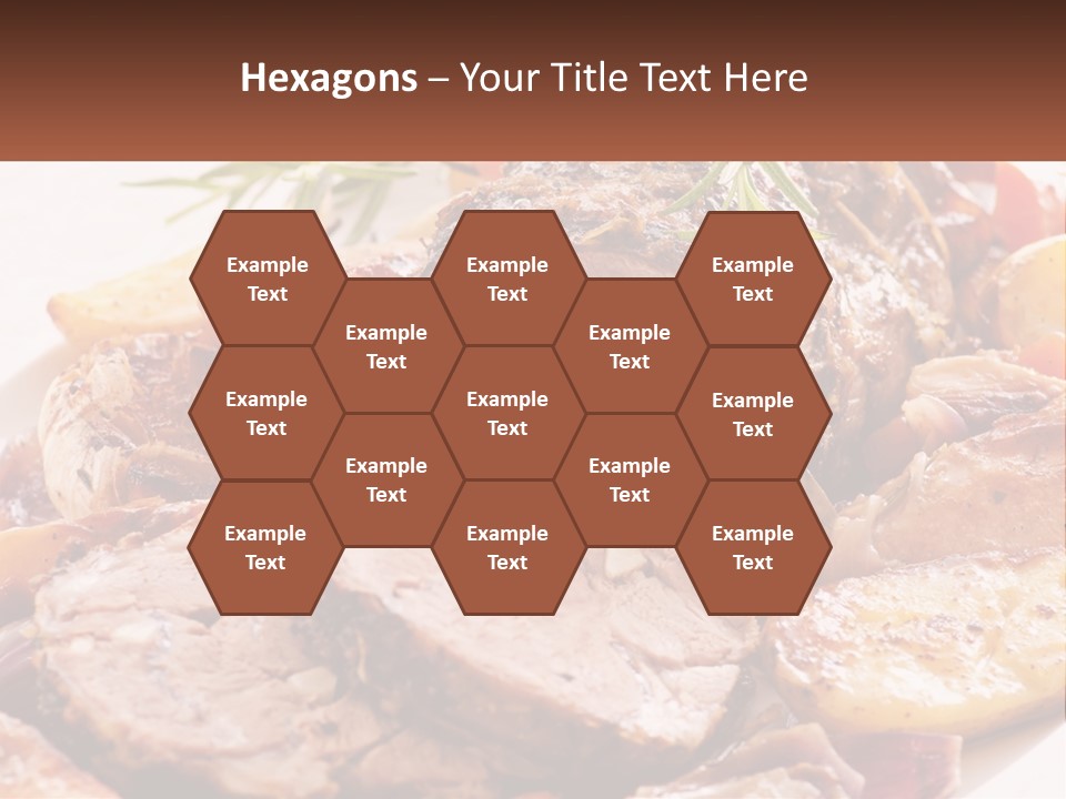 A Plate Of Roast With Potatoes And Carrots PowerPoint Template