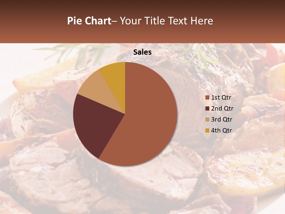 A Plate Of Roast With Potatoes And Carrots PowerPoint Template
