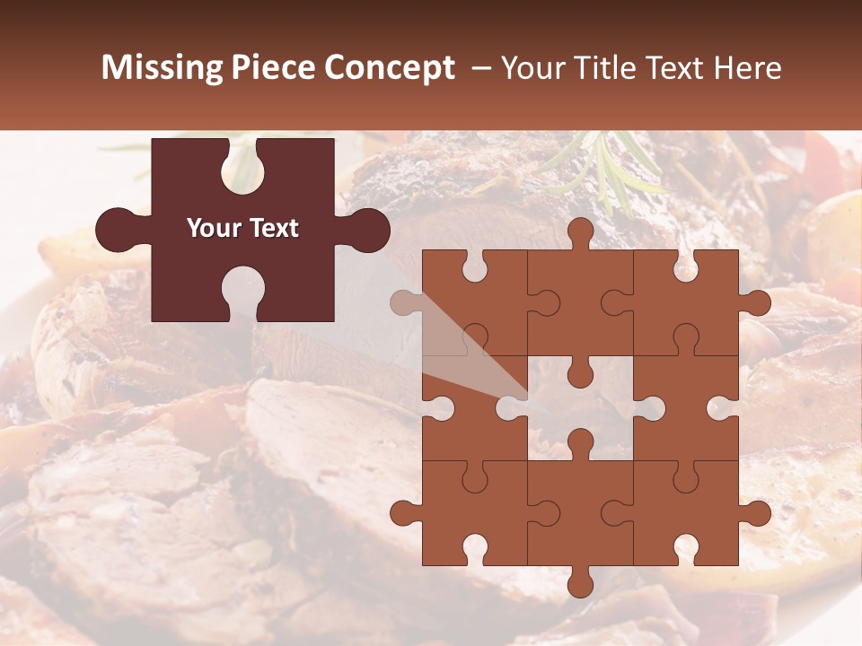 A Plate Of Roast With Potatoes And Carrots PowerPoint Template