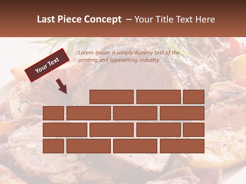 A Plate Of Roast With Potatoes And Carrots PowerPoint Template