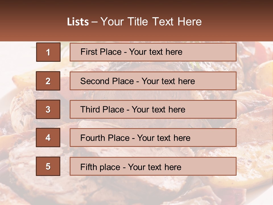 A Plate Of Roast With Potatoes And Carrots PowerPoint Template