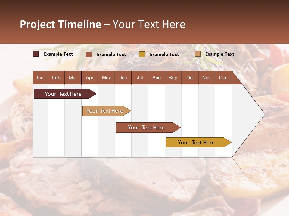 A Plate Of Roast With Potatoes And Carrots PowerPoint Template