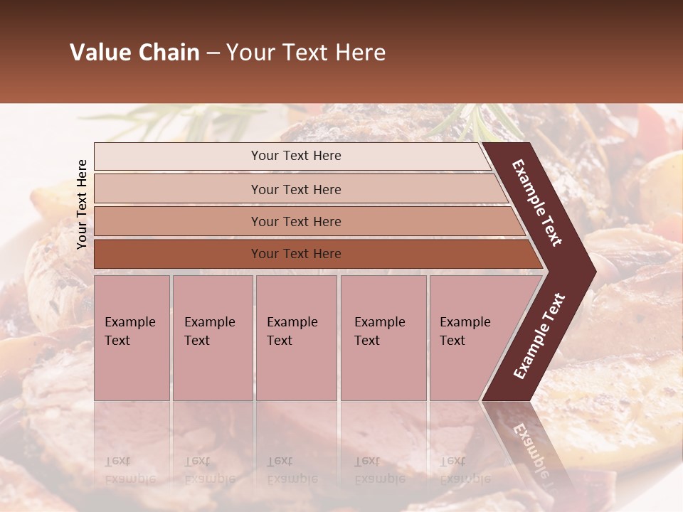 A Plate Of Roast With Potatoes And Carrots PowerPoint Template