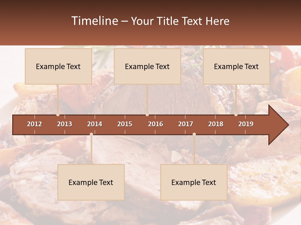 A Plate Of Roast With Potatoes And Carrots PowerPoint Template