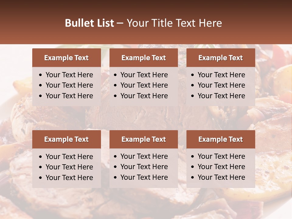 A Plate Of Roast With Potatoes And Carrots PowerPoint Template