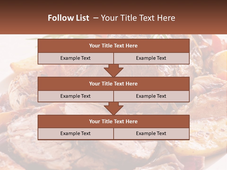 A Plate Of Roast With Potatoes And Carrots PowerPoint Template