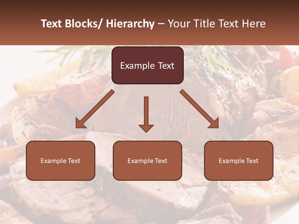 A Plate Of Roast With Potatoes And Carrots PowerPoint Template