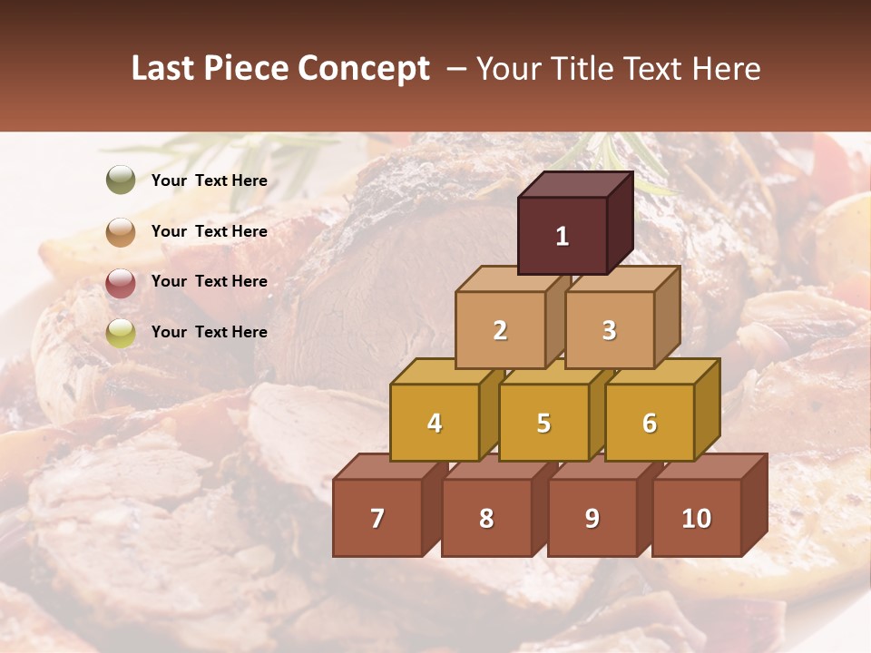 A Plate Of Roast With Potatoes And Carrots PowerPoint Template