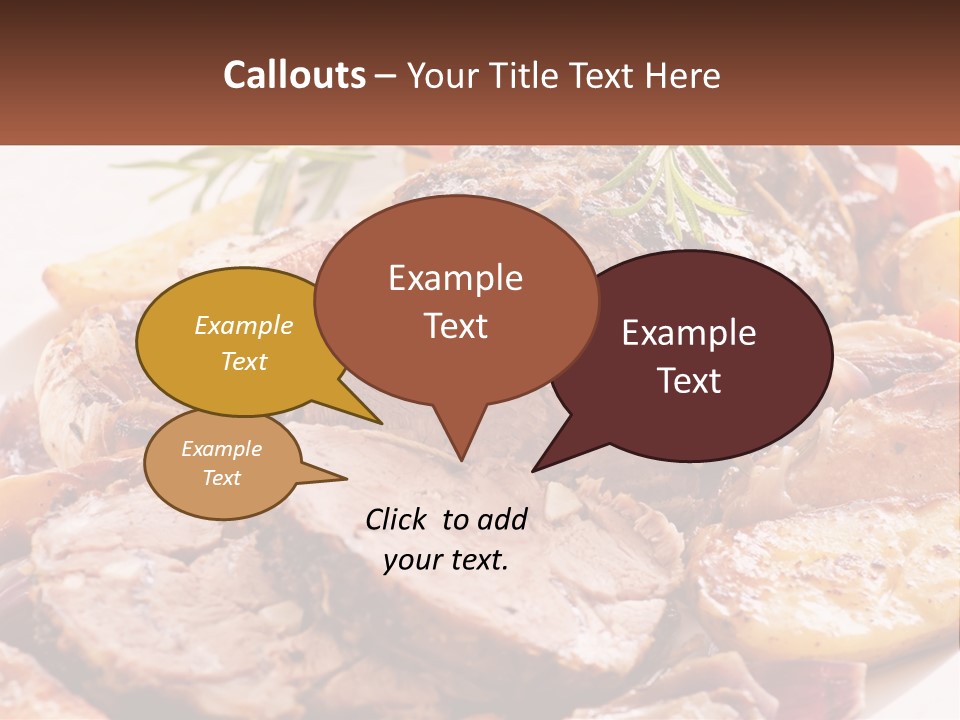 A Plate Of Roast With Potatoes And Carrots PowerPoint Template