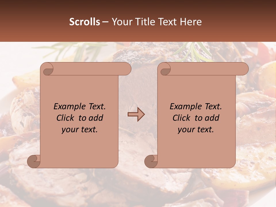 A Plate Of Roast With Potatoes And Carrots PowerPoint Template
