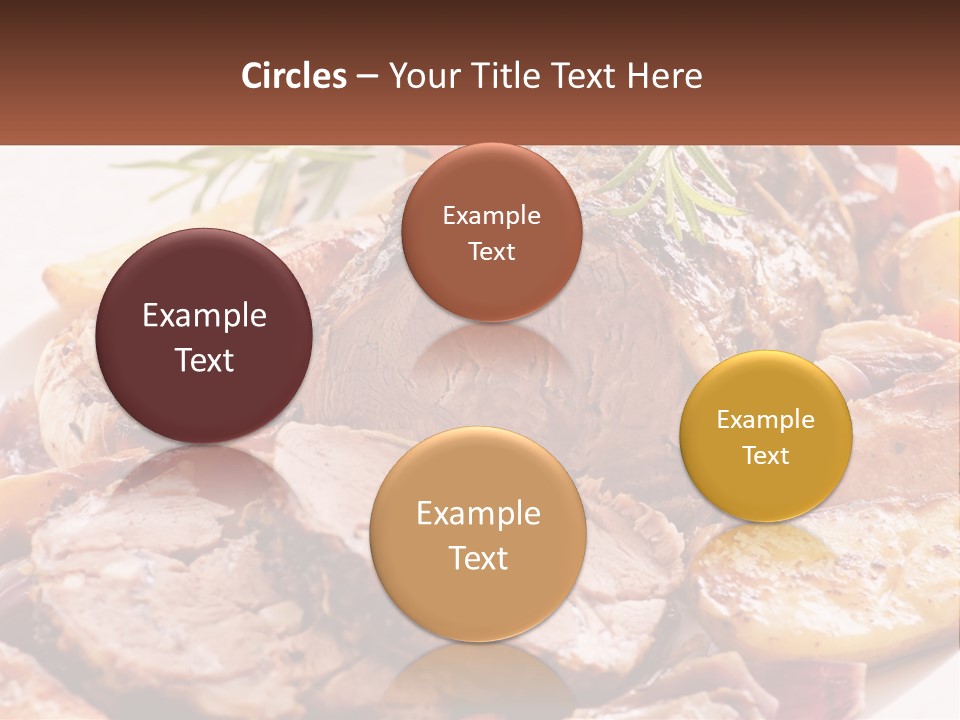 A Plate Of Roast With Potatoes And Carrots PowerPoint Template