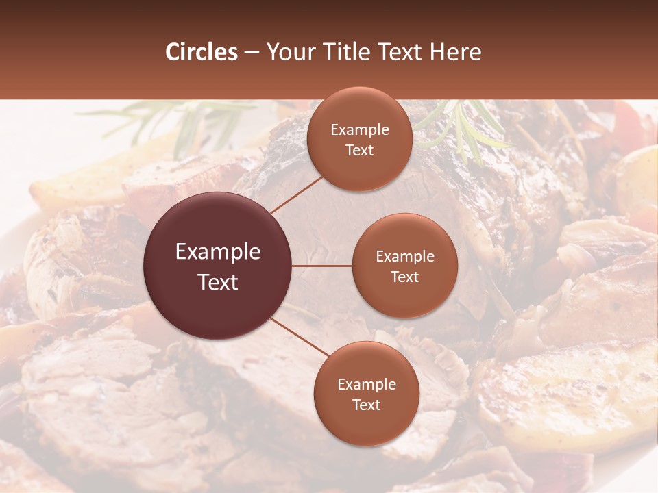 A Plate Of Roast With Potatoes And Carrots PowerPoint Template