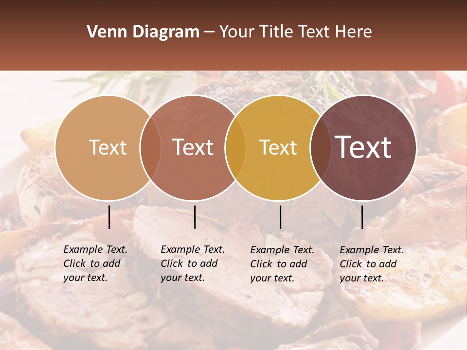 A Plate Of Roast With Potatoes And Carrots PowerPoint Template