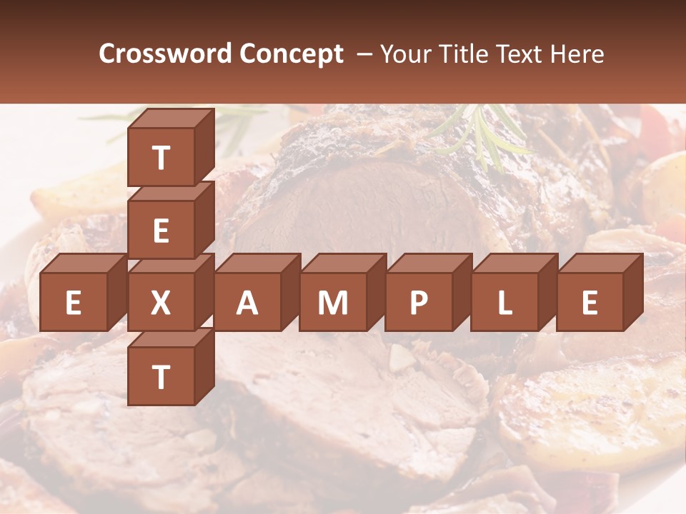 A Plate Of Roast With Potatoes And Carrots PowerPoint Template