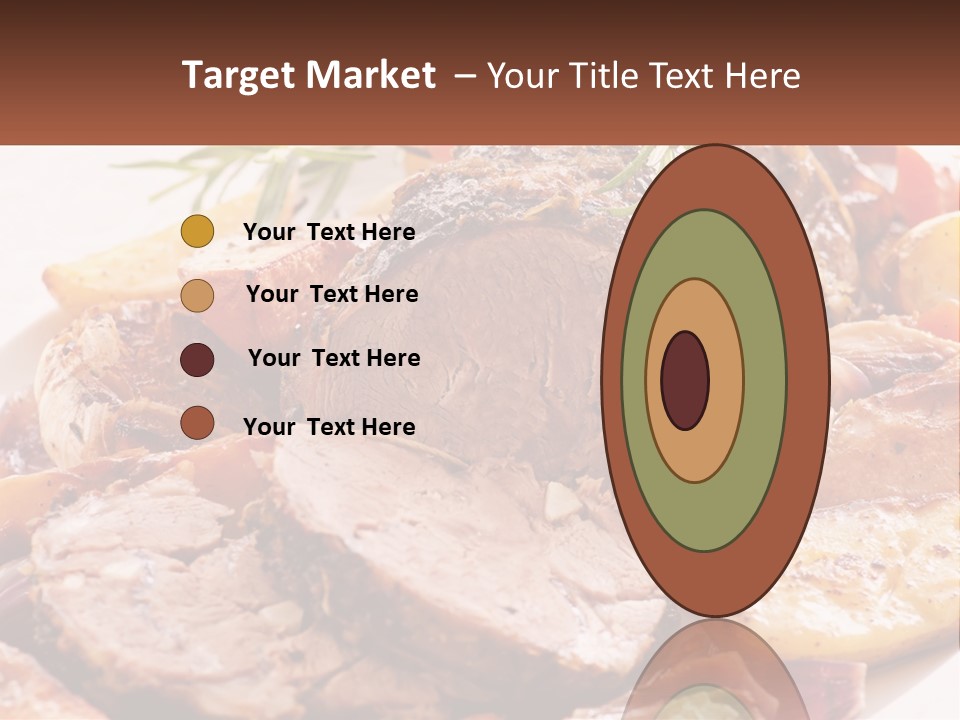 A Plate Of Roast With Potatoes And Carrots PowerPoint Template