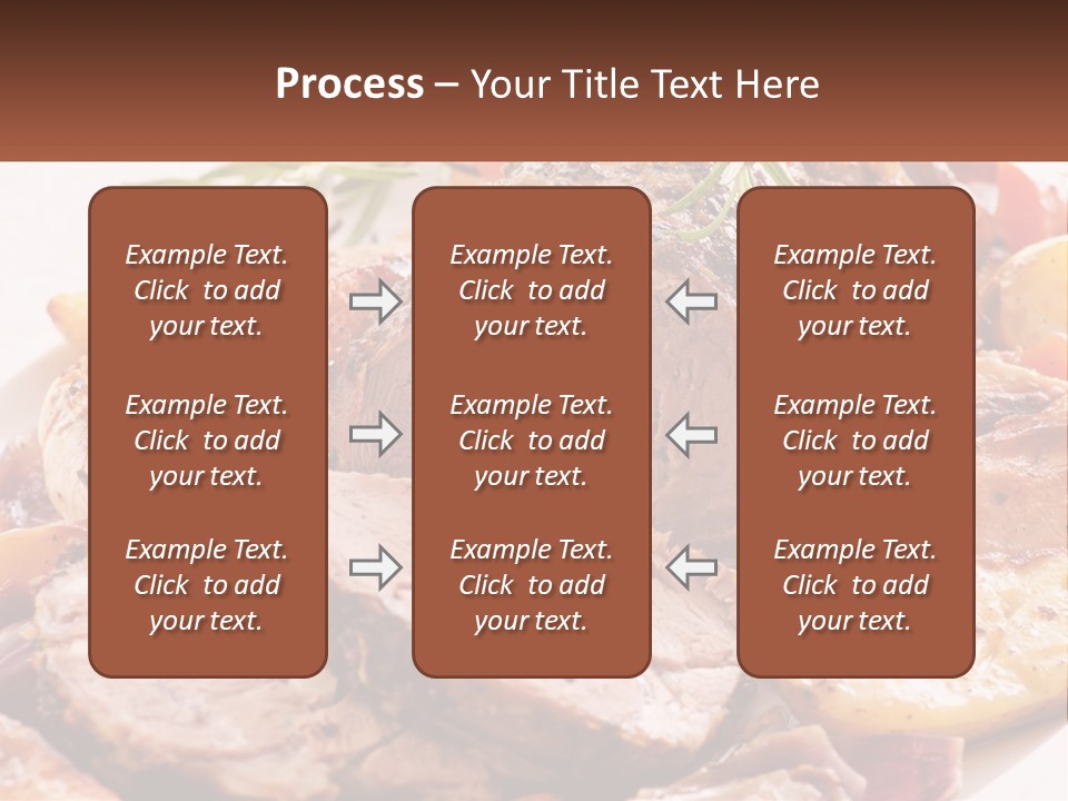 A Plate Of Roast With Potatoes And Carrots PowerPoint Template