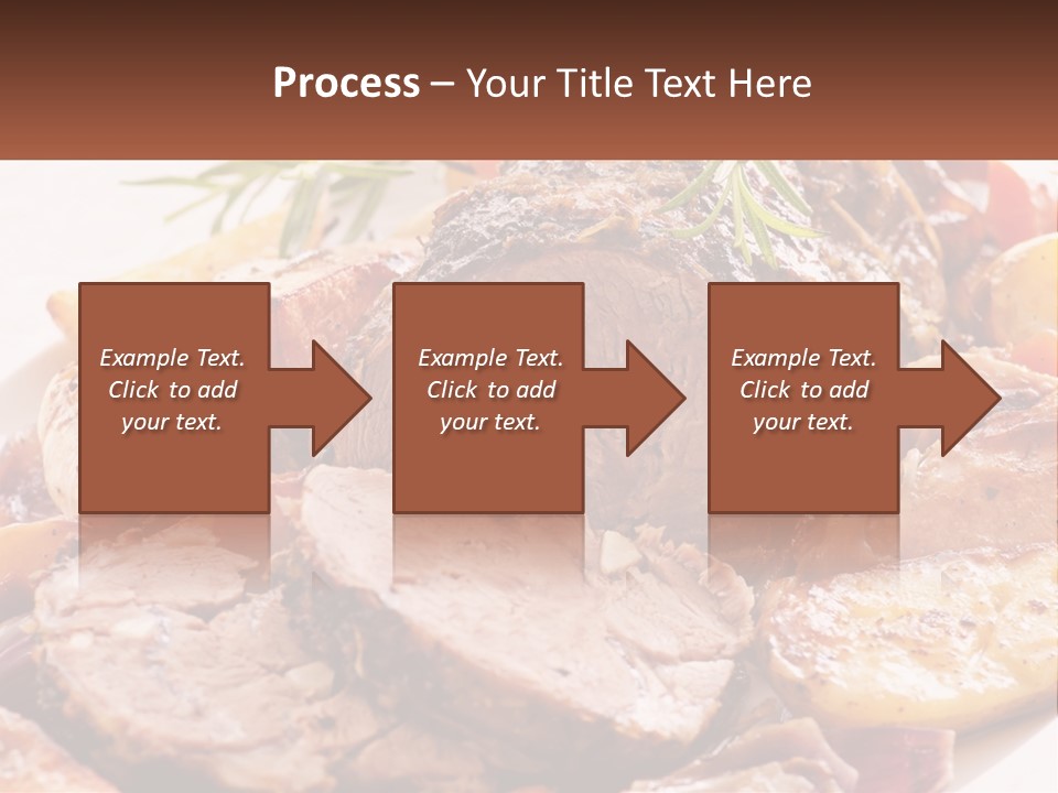 A Plate Of Roast With Potatoes And Carrots PowerPoint Template