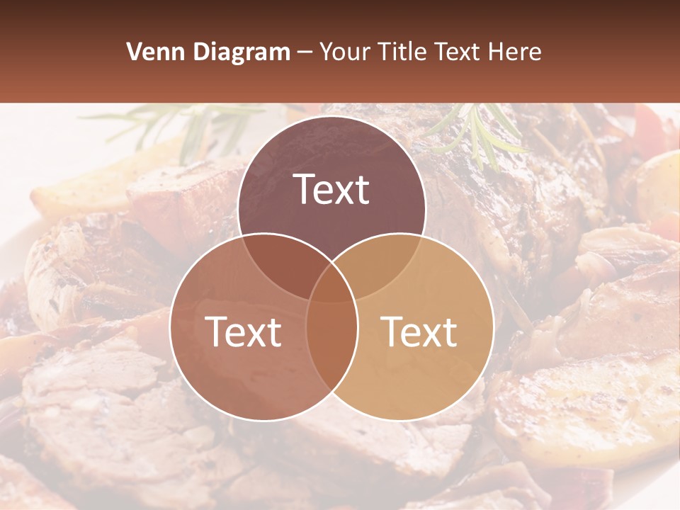 A Plate Of Roast With Potatoes And Carrots PowerPoint Template