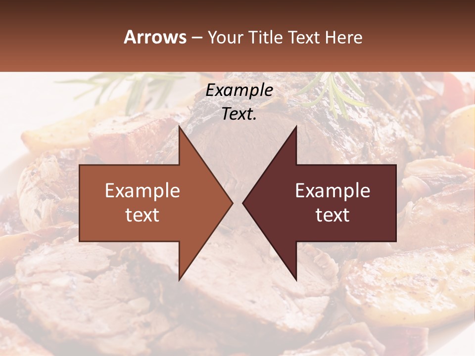 A Plate Of Roast With Potatoes And Carrots PowerPoint Template