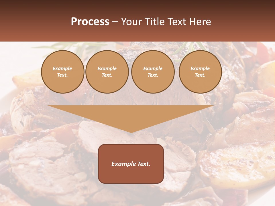 A Plate Of Roast With Potatoes And Carrots PowerPoint Template