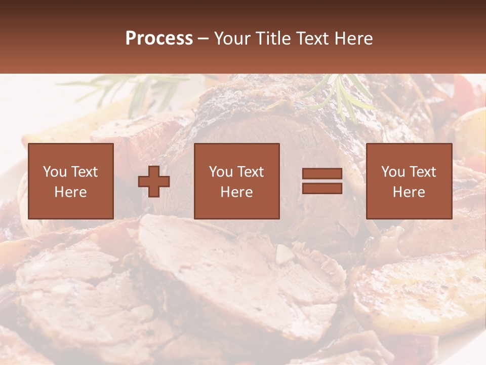 A Plate Of Roast With Potatoes And Carrots PowerPoint Template