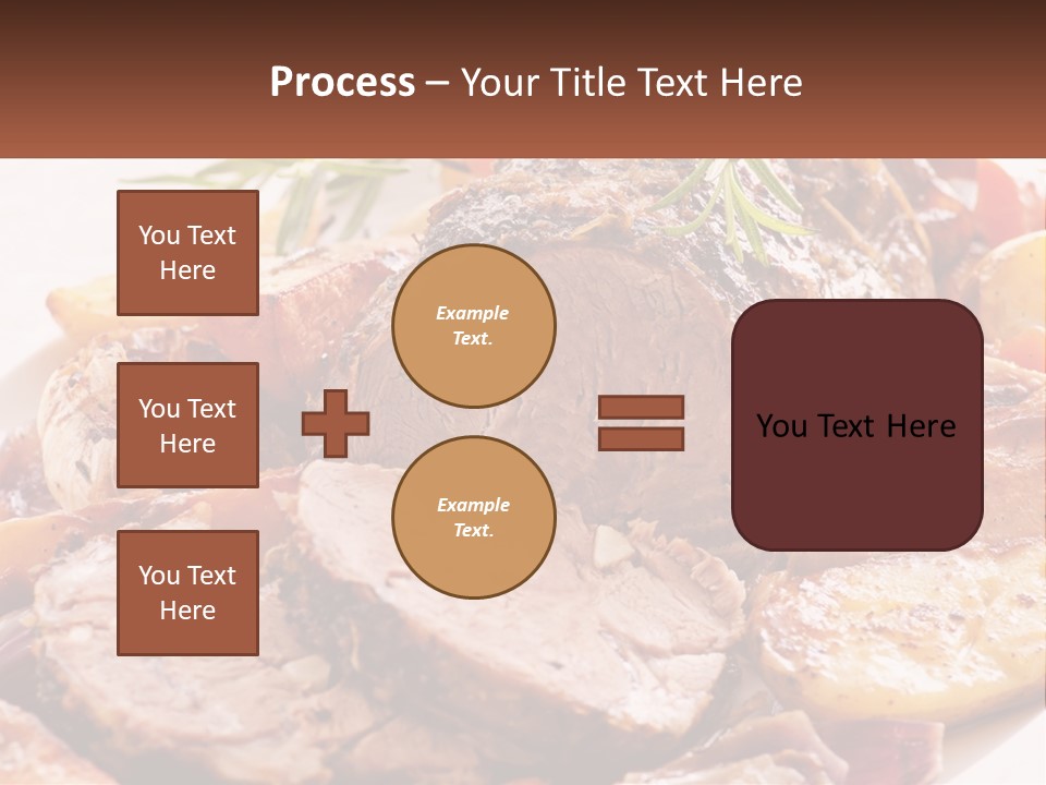 A Plate Of Roast With Potatoes And Carrots PowerPoint Template