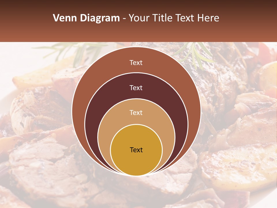 A Plate Of Roast With Potatoes And Carrots PowerPoint Template
