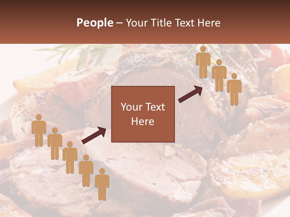 A Plate Of Roast With Potatoes And Carrots PowerPoint Template