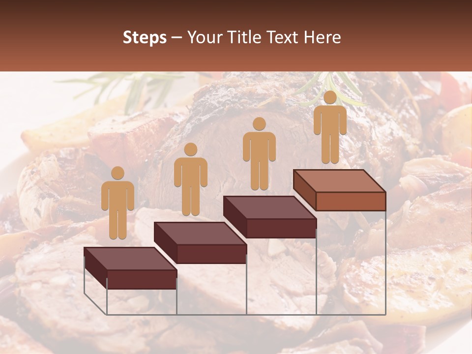 A Plate Of Roast With Potatoes And Carrots PowerPoint Template