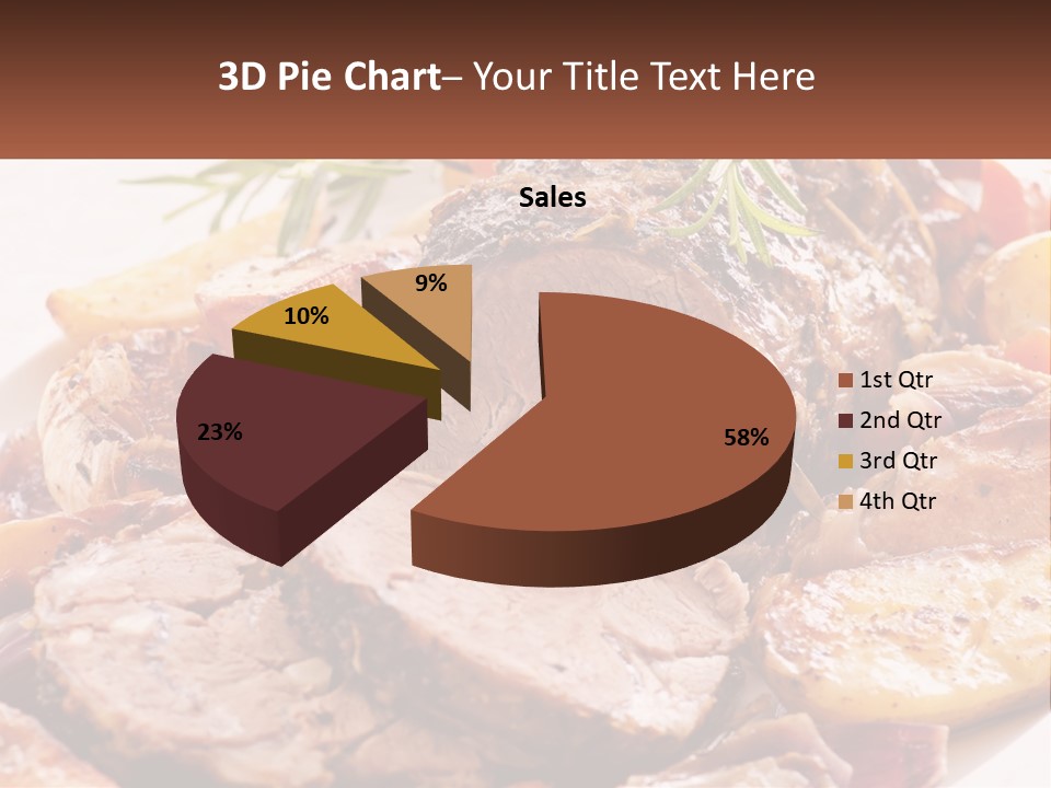 A Plate Of Roast With Potatoes And Carrots PowerPoint Template