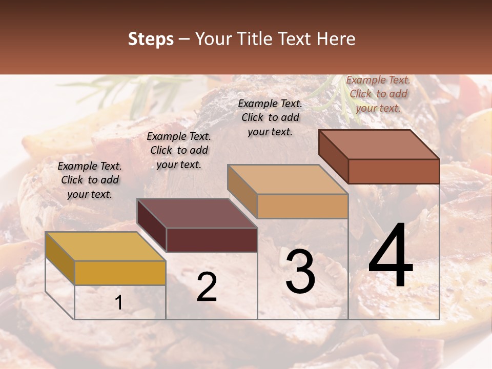 A Plate Of Roast With Potatoes And Carrots PowerPoint Template