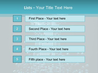 A Powerpoint Presentation With A Fist Made Out Of Cubes PowerPoint Template