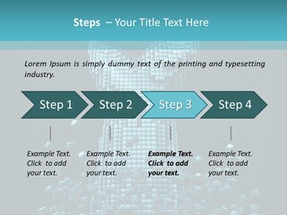 A Powerpoint Presentation With A Fist Made Out Of Cubes PowerPoint Template