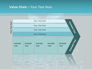 A Powerpoint Presentation With A Fist Made Out Of Cubes PowerPoint Template