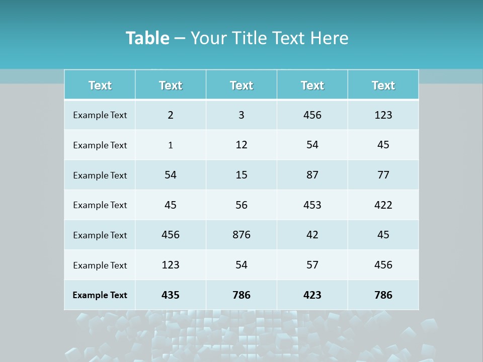 A Powerpoint Presentation With A Fist Made Out Of Cubes PowerPoint Template