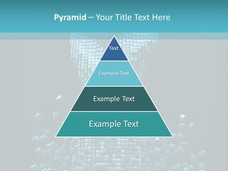 A Powerpoint Presentation With A Fist Made Out Of Cubes PowerPoint Template