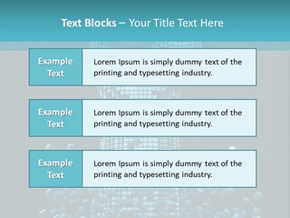 A Powerpoint Presentation With A Fist Made Out Of Cubes PowerPoint Template