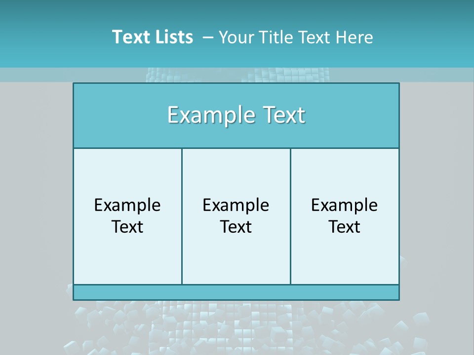 A Powerpoint Presentation With A Fist Made Out Of Cubes PowerPoint Template